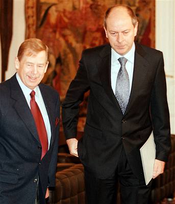 Josef Toovský  a Václav Havel