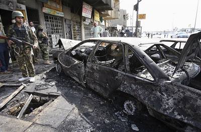 výbuch v Bagdádu - ilustraní foto