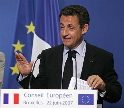 Francouzský prezident Nicolas Sarkozy.