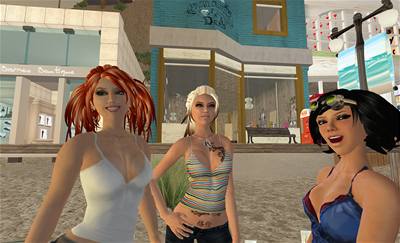 V Second Life se mete potkat se zajímavými lidmi.