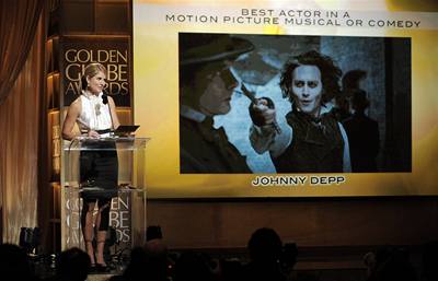 Prvního Zlatého globu v kariée se dokal i Johnny Depp. 