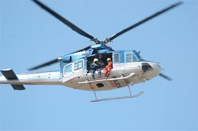 Vrtulník tídy Eurocopter. 