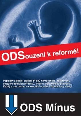 Jeden z plakátu pedvolební kampan SSD.