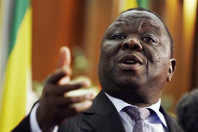 Opoziní pedák a prezidentský kandidát v Zimbabwe Morgan Tsvangirai.