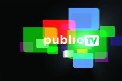 Grafika Public TV vytvoená praským studiem Side2