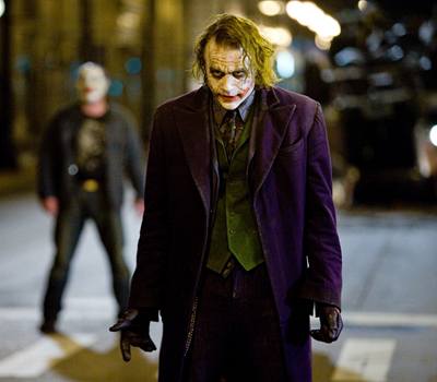 Heath Ledger jako zloduch Joker