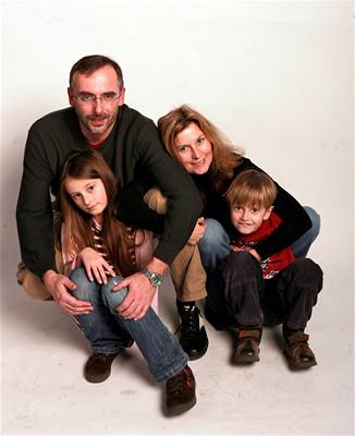 Rodina s dtmi - ilustraní foto.