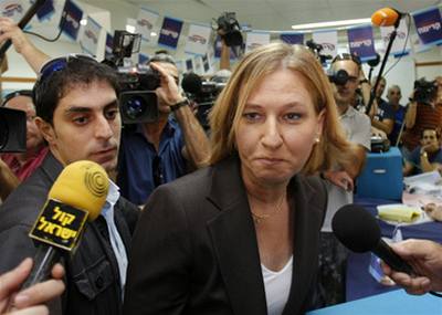 Pedsedkyn izraelské vládní strany Vped Cipi Livniová.