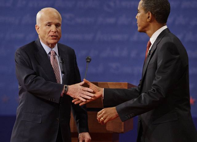 John McCain a Barack Obama