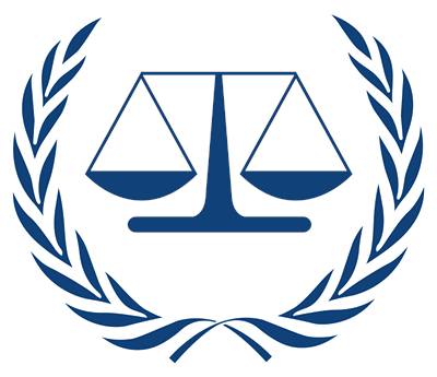Logo Mezinárodního trestního soudu (ICC).