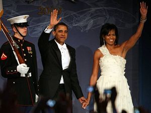 Barack Obama se svoj enou Michelle na inauguranm plese.