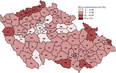 Nezamstnanost leden 2009