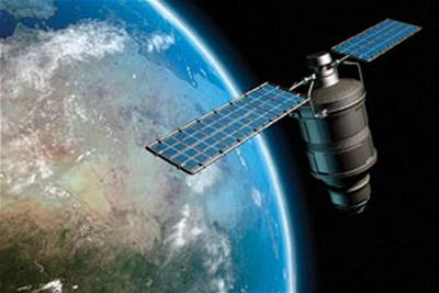 Snímek komunikaního satelitu Iridium, poskytnutý americkou NASA.