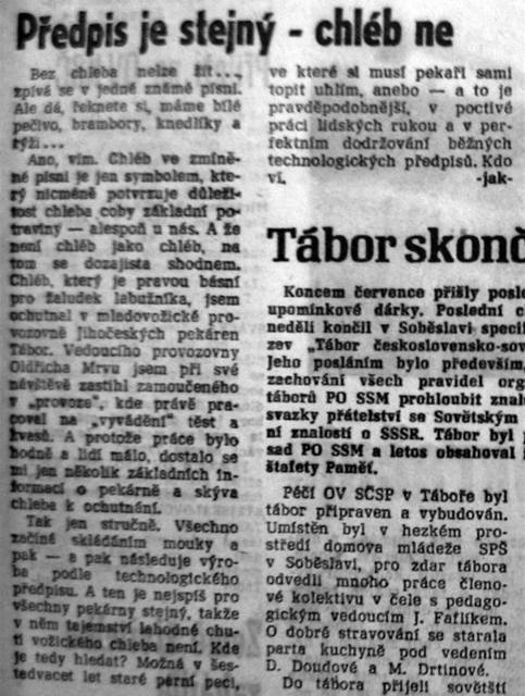 Ukzky lnk z tborskho tdenku Palct, kam Ji Janeek mezi lety 1986 - 1989 pispval. Jeden as Palct i vedl.