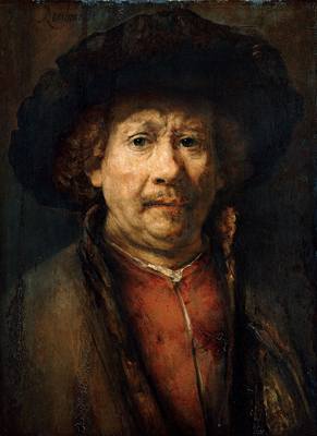 Rembrandtv autoportrét. 