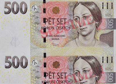 eská národní banka (NB) pedstavila na tiskové konferenci 30. bezna v Praze nový vzor ptisetkorunové bankovky doplnný o zdokonalené ochranné prvky.