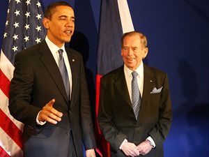 Barack Obama a Vclav Havel