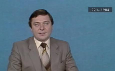 Miroslav louf v Nedlním zamylení Televizních novin z roku 1984.