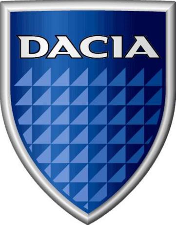 Logo automobilky Dacia.