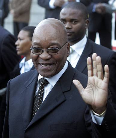 Nový jihoafrický prezident Jacob Zuma.