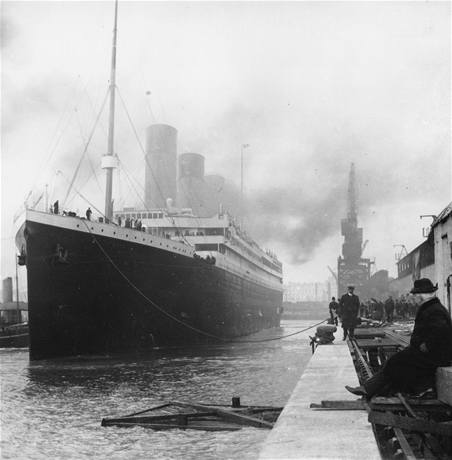 Titanic v docch.