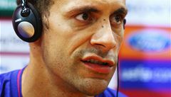 Bojovnk Rio Ferdinand se nazapel ani na tiskov konferenci.