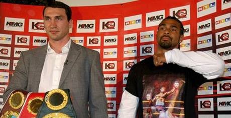 Vladimr Kliko a David Haye.