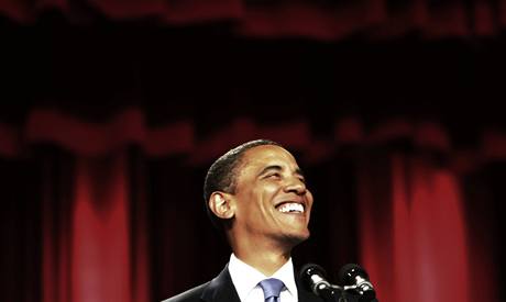 Barack Obama pi projevu