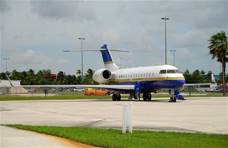 Letoun Bombardier Global 5000 jet