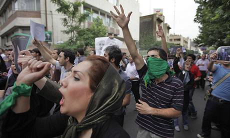 Demonstrace v Tehernu