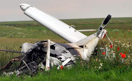 Nehoda malého letadla - ilustraní foto