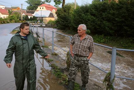 Záplavová vlna se pehnala 4. ervence obcí Markvartice u eské Kamenice na Dínsku