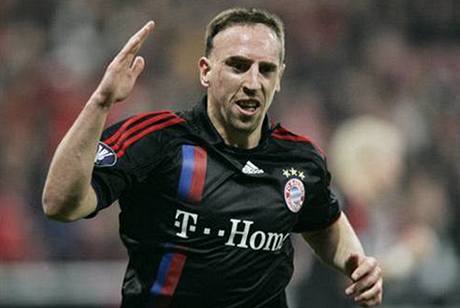 Franck Ribéry v dresu Bayernu.