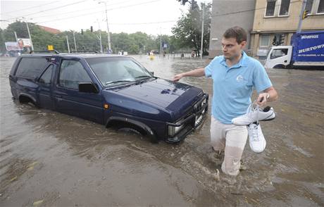 Situace v Polsku po záplavách 1. ervence 2009.