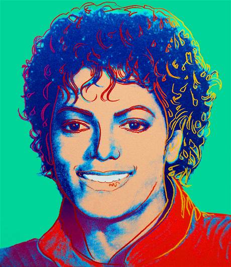 Takto zobrazil Michaela Jacksona Andy Warhol v roce 1984.