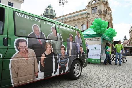 Strana zelených - kampa road show.