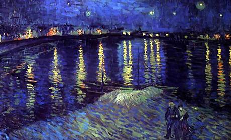 Van Goghova Hvzdn noc nad Rhonou  (Pa)