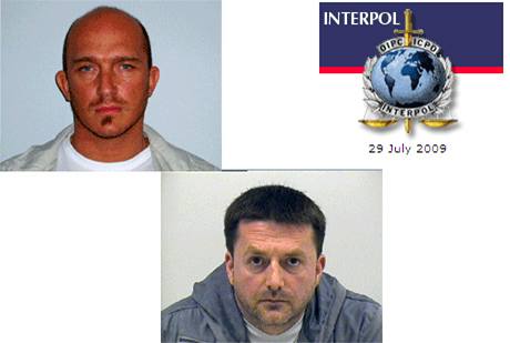 Belgian Dave Annemans (vlevo nahoe) a ech Vtzslav Mrek (vpravo dole) uprchli z belgickho vzen, ptr po nich Interpol.