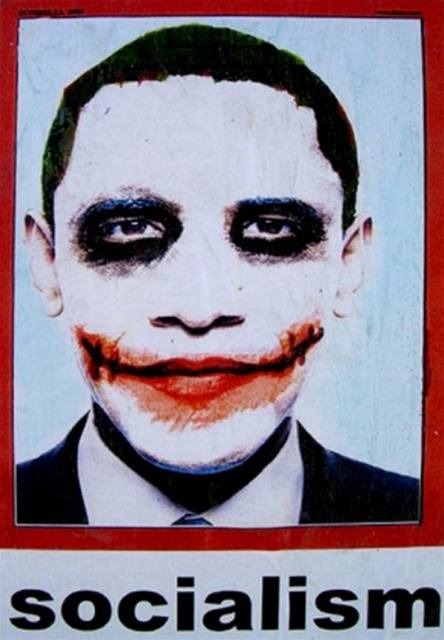 Barack Obama jako Joker.