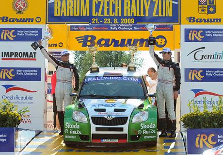 Vítzové Barum rally Kopecký - Starý.