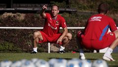 Jan Koller na včerejším tréninku. | na serveru Lidovky.cz | aktuální zprávy