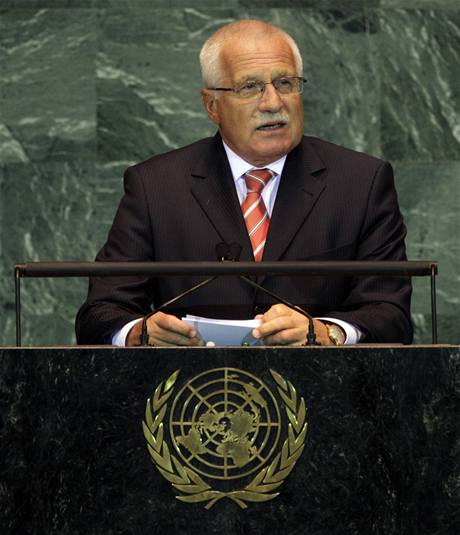 Václav Klaus na zasedání OSN