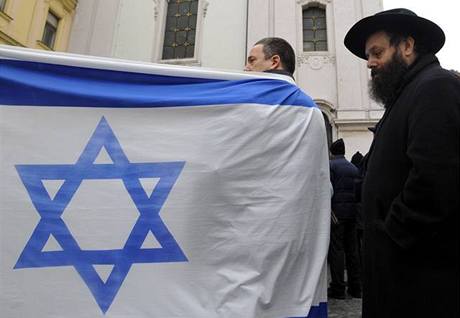 Demonstrace na podporu Izraele v Gaze se konala v Praze