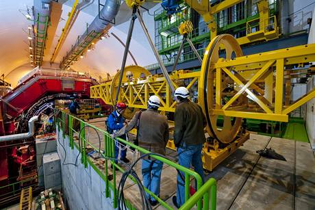 Laboratoe ve výcarském výzkumném centru jaderné fyziky CERN