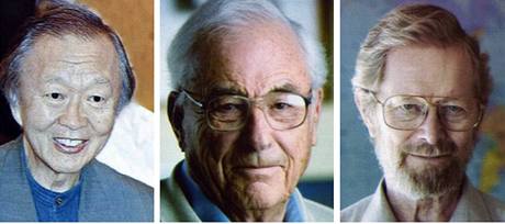 Letoní Nobelovu cenu za fyziku získali Charles Kao (vlevo) , Willard Boyle (uprosted) a George Smith ((vpravo).