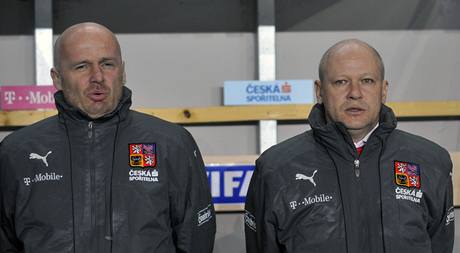 Michal Bílek (vlevo) a Ivan Haek.