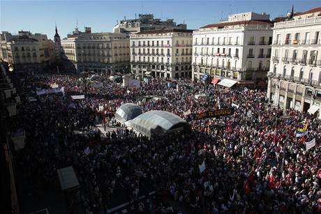V Madridu pr demonstrovalo a milion lid.