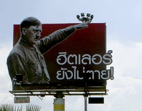 Billboard s Hitlerem se objevil v Thajsku