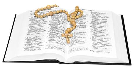 Bible s krucifixem (ilustraní foto)