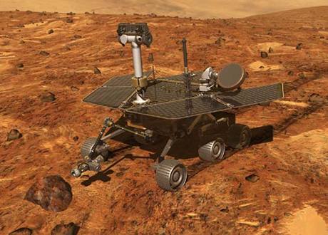 Spirit jeden ze dvou robot mise Mars Exploration Rover